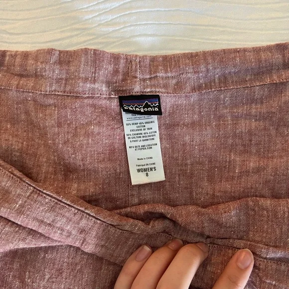 Patagonia hemp/organic cotton tie wrap skirt size 8 - Picture 3 of 4